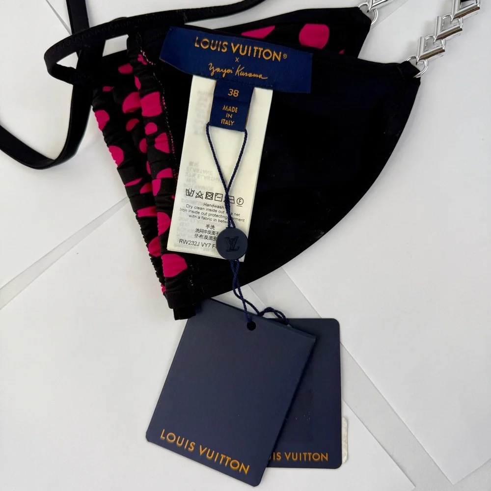 NWT LOUIS VUITTON x Yayoi Kusama Infinity Dots Bikini SET top-38, bottom - 40 - Picture 2 of 7